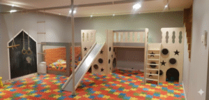 wooden-play-gym-colored-floor